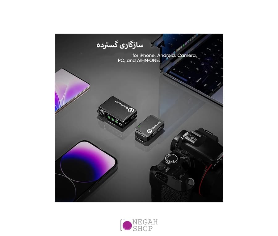 میکروفون بی سیم تک کاناله Hollyland Lark Max Solo — تصویر ۲