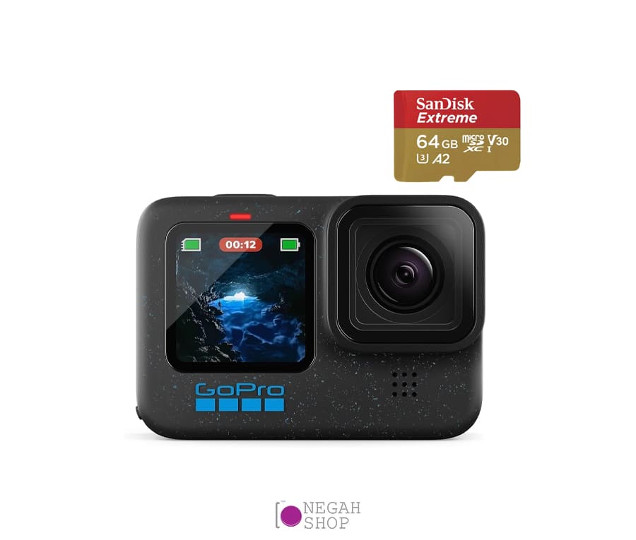 دوربین ورزشی Gopro Hero 12 Black به همراه کارت حافظه