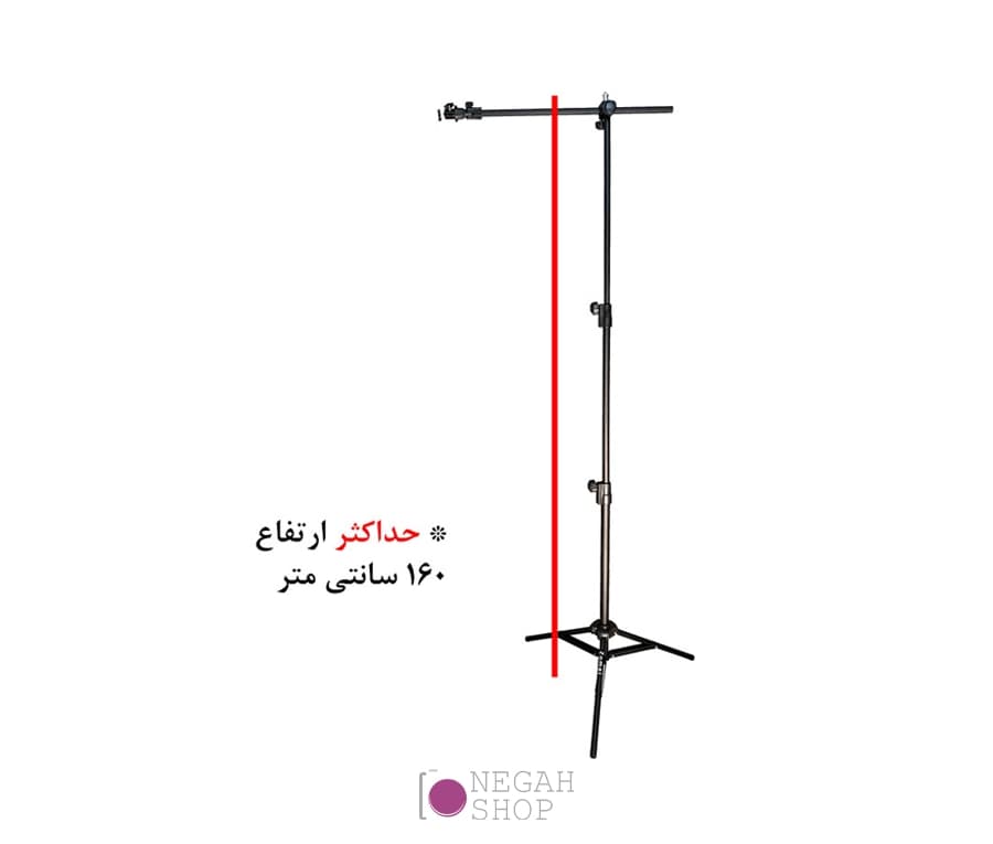 رینگ لایت و سه پایه افقی تولید محتوا ZEUS YQ-360A — تصویر ۵