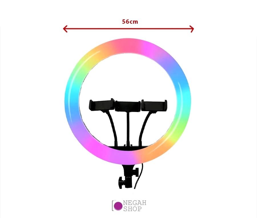 *رینگ لایت عکاسی و تولید محتوا RGB Ring Light MJ56