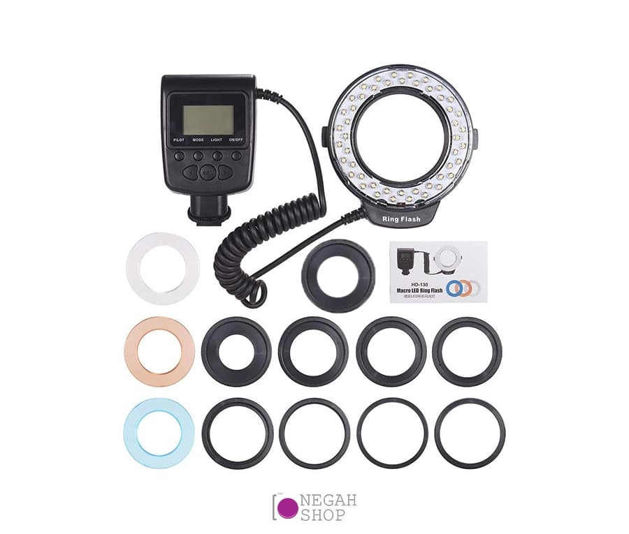 رینگ فلاش LED ماکرو HD-130 — تصویر ۷