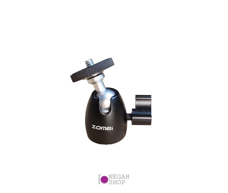 سر سه پایه کوچک دوربین با مادگی 1.4 و 3.8 اینچ سایز کوچک Zomei — تصویر ۲