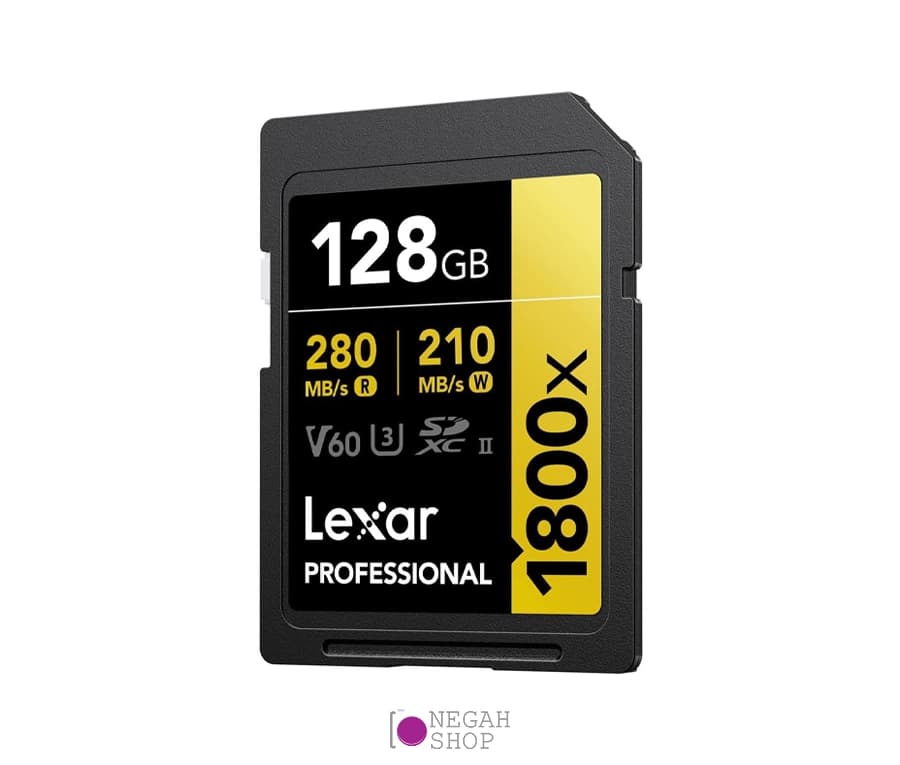 کارت حافظه لکسار Lexar 128GB Professional 1800x UHS-II SDXC — تصویر ۳