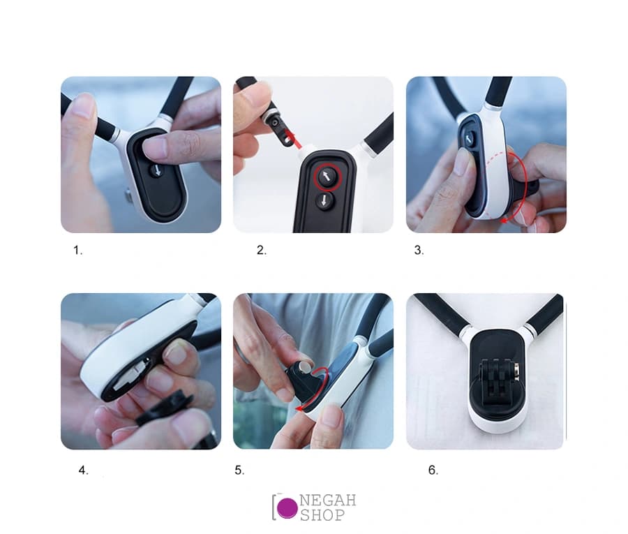 هولدر گردنی موبایل و دوربین ورزشی پلوز مدل Puluz PU709B — تصویر ۶