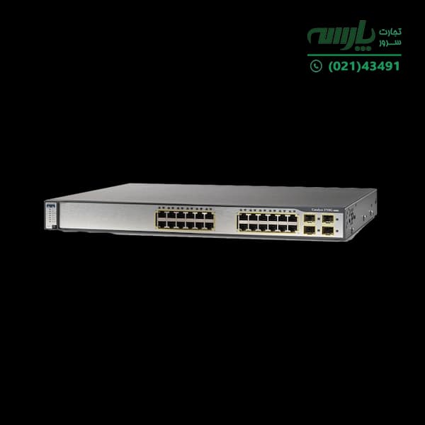 سوئیچ شبکه سیسکو 24 پورت WS-C3750G-24TS-E1U — تصویر ۳