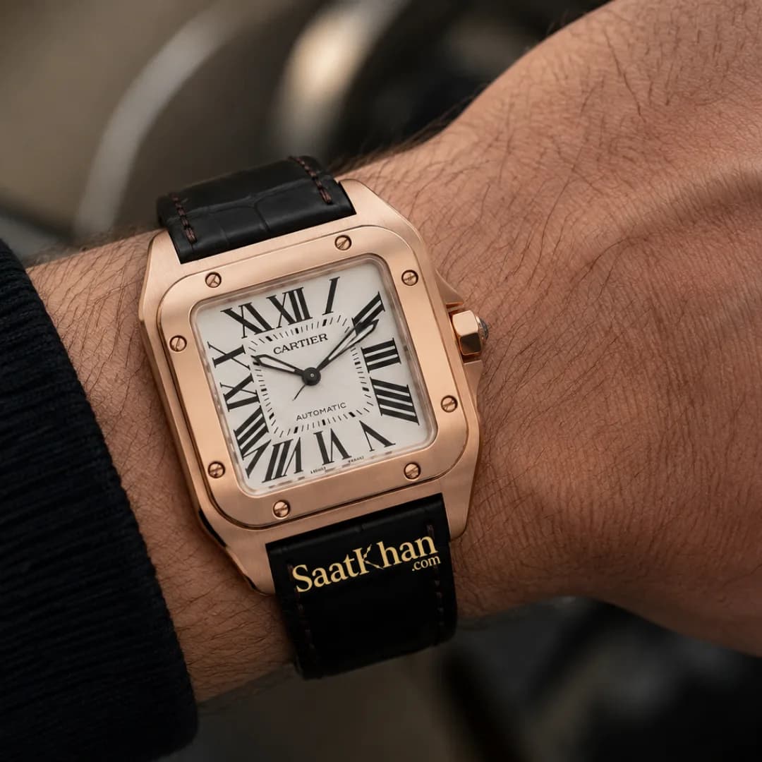 ساعت مردانه کارتیه سانتوس کوارتز Cartier Santos CM021 — تصویر ۲