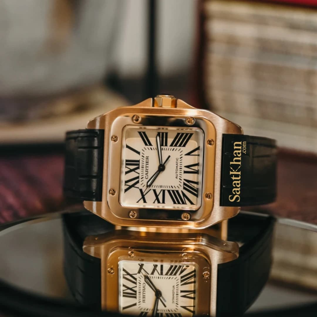 ساعت مردانه کارتیه سانتوس کوارتز Cartier Santos CM021 — تصویر ۳
