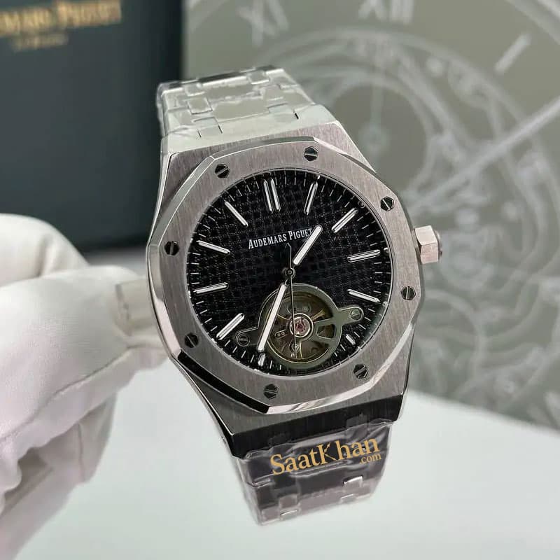 ساعت مردانه اودمار پیگه رویال اوک توربیون اتوماتیک AUDEMARS PIGUET ROYAL OAK TOURBILLON APM026 — تصویر ۴