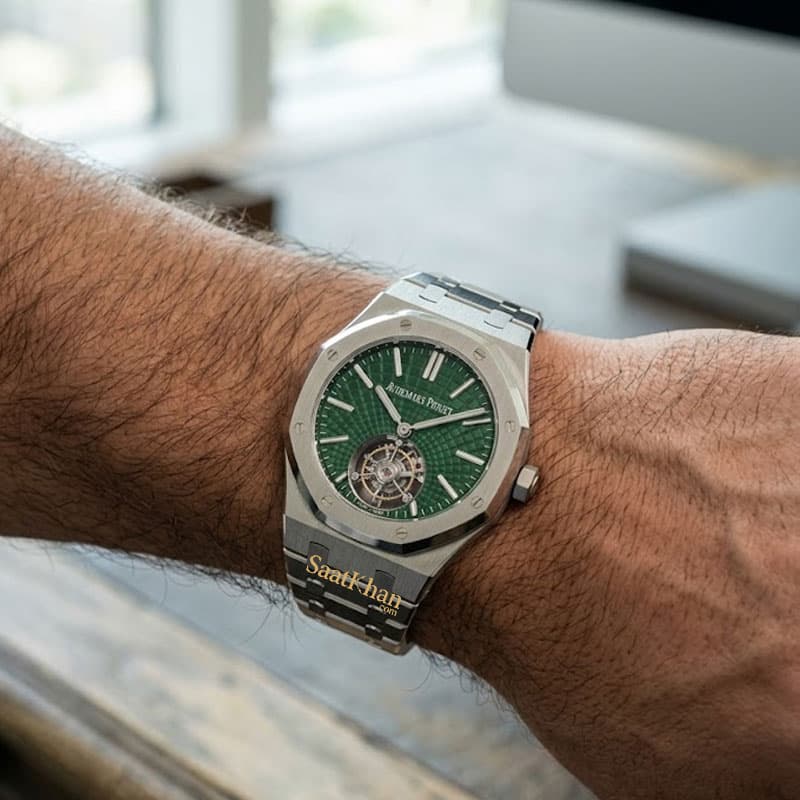 ساعت مردانه اودمار پیگه رویال اوک توربیون اتوماتیک AUDEMARS PIGUET ROYAL OAK TOURBILLON APM024 — تصویر ۲