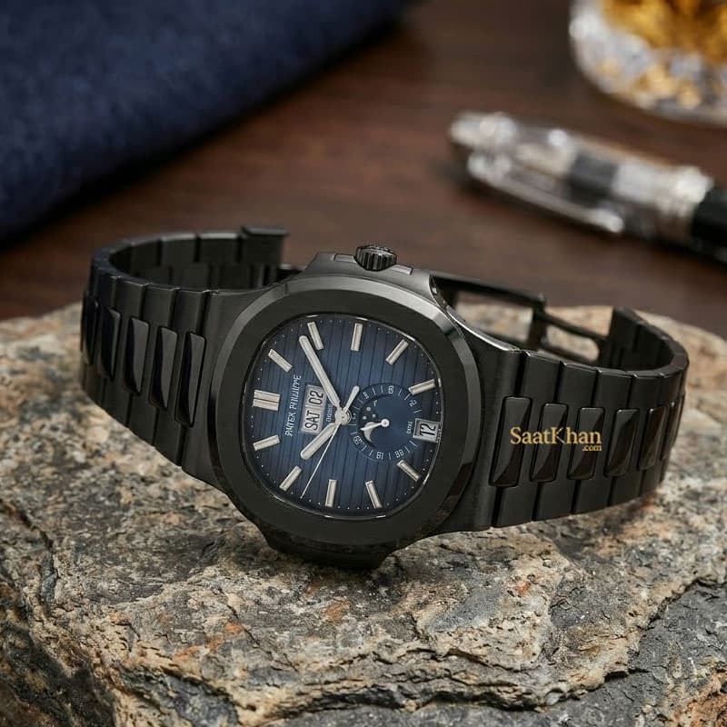 ساعت مردانه پتک فیلیپ ناتیلوس اتوماتیک PATEK PHILIPPE NAUTILUS PM039 — تصویر ۳
