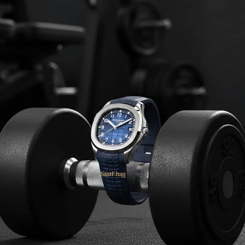 ساعت مردانه پتک فیلیپ آکوانات کوارتز PATEK PHILIPPE AQUANAUT PM035 — تصویر ۴