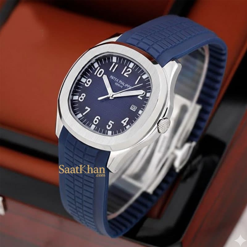 ساعت مردانه پتک فیلیپ آکوانات کوارتز PATEK PHILIPPE AQUANAUT PM035 — تصویر ۳