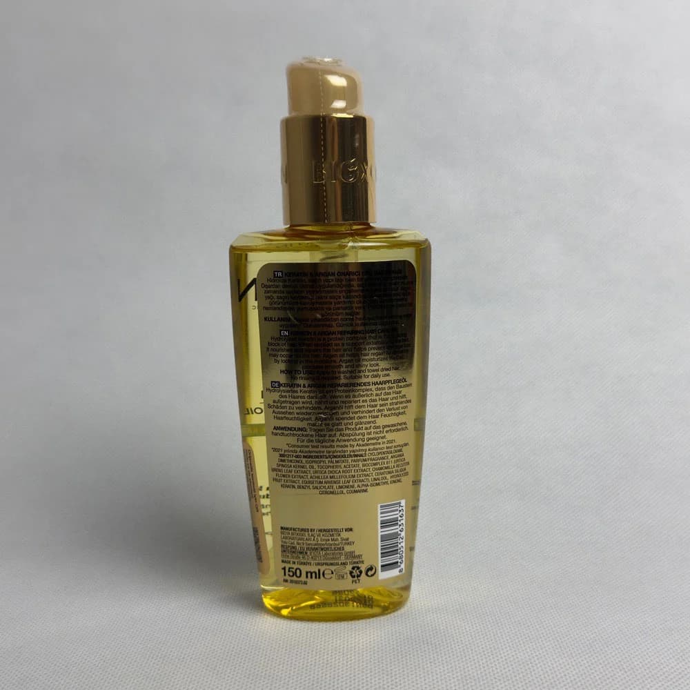 روغن مراقبتی و ترمیم کننده مو کراتین و آرگان بیوکسین 150 میل — تصویر ۳