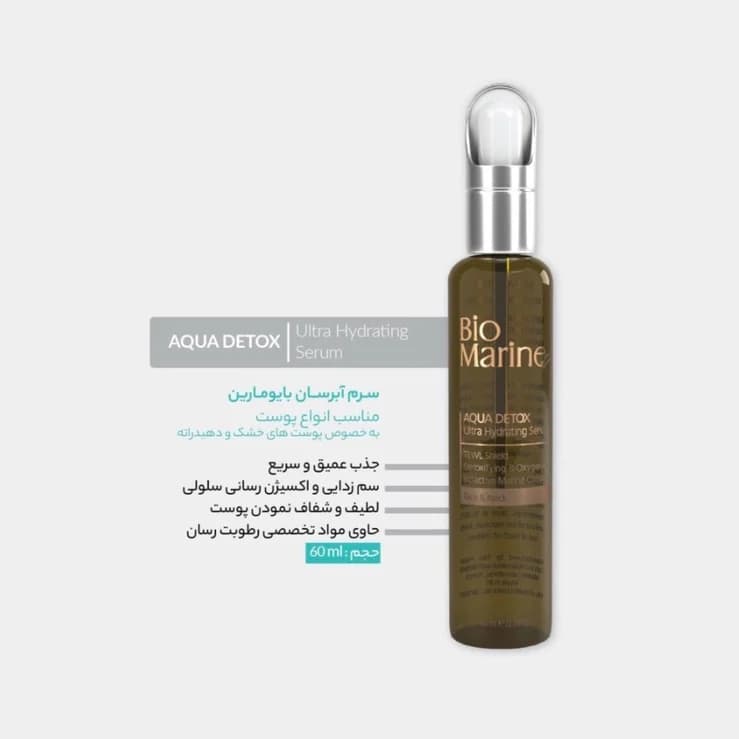 سرم آبرسان بایومارین مناسب انواع پوست 60 میل — تصویر ۲