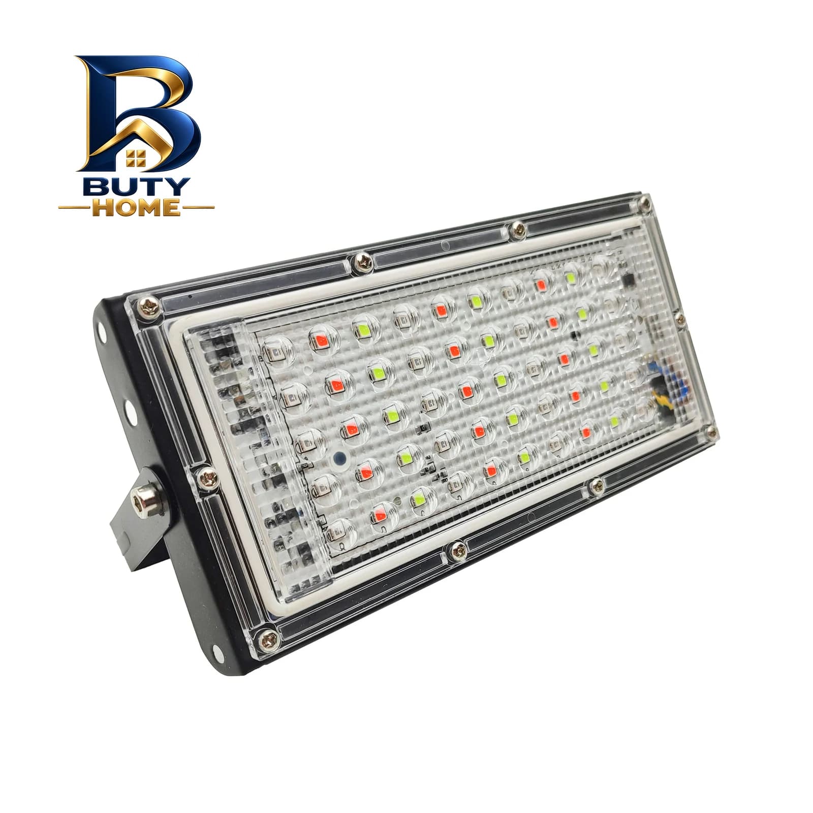 پروژکتور 50 وات نوراک مدل RGB ریموات دار چند رنگ — تصویر ۱۱