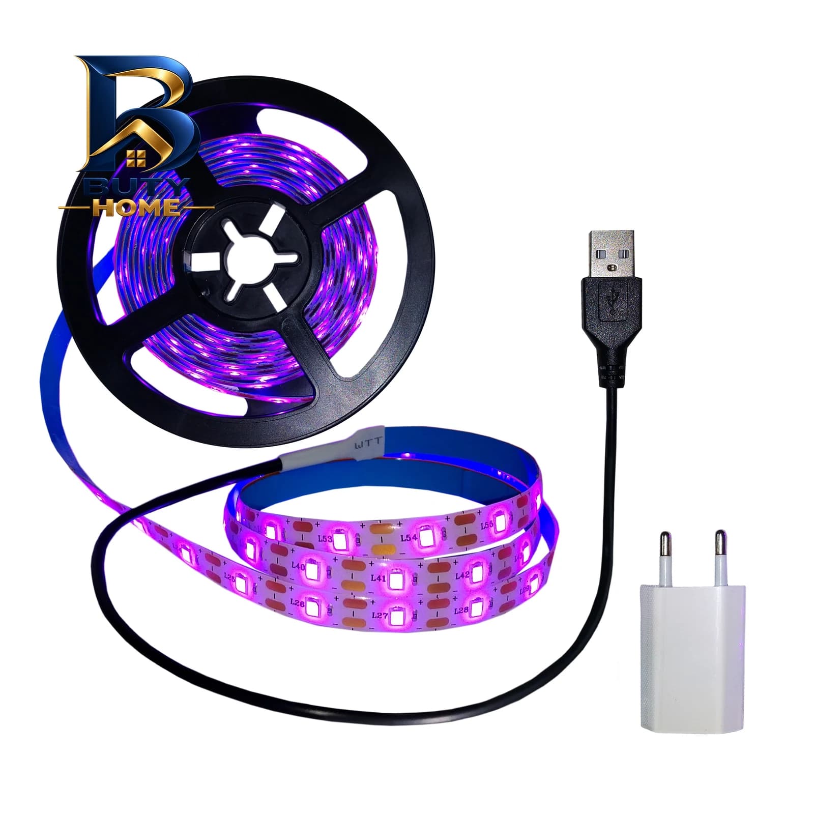 ریسه ال ای دی رشد گیاه ۳۶ وات لومینوس مدل فول طیف و اسپکتروم کد USB با طول ۲ متر — تصویر ۱۰