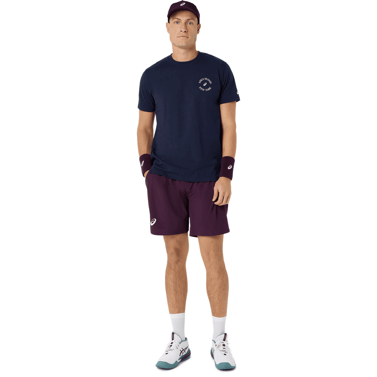 تیشرت ورزشی مردانه اسیکس مدل Game Seasonal Graphic Tee کد 2041A351-403 – سرمه‌ای — تصویر ۷