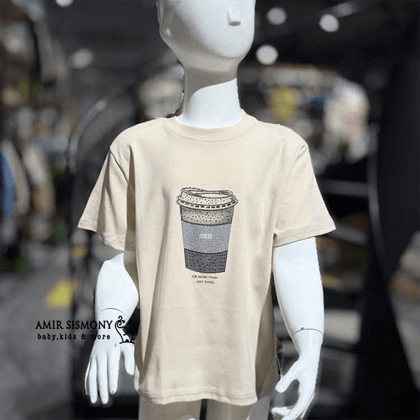 تیشرت دخترانه طرح لیوان