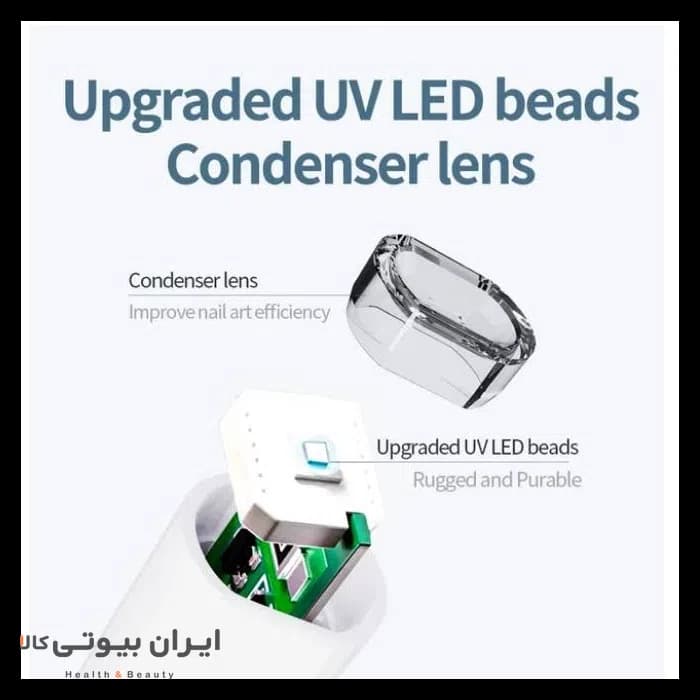 لامپ UV/LED ناخن BLUEQUE مدل BQ-MINI4B — تصویر ۳