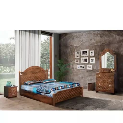 سرویس تخت خواب دونفره **با جنس ام دی اف و با کیفیت مبلمان فرنا مدل 1144799