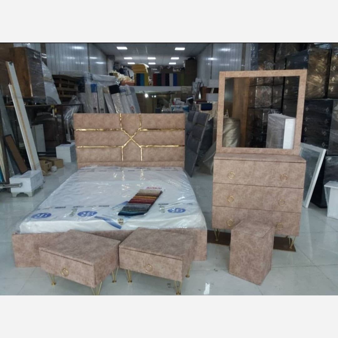 سرویس خواب . تخت خواب . دو نفره . اقتصادی و با کیفیت به صورت عمده و تک مبلمان فرنا مدل 1144714 — تصویر ۲
