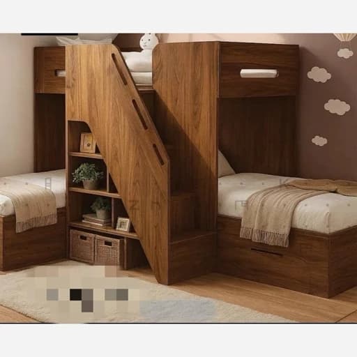 تخت دوطبقه 2طبقه سه نفره کمجا پارادایس مبلمان فرنا مدل 1144694