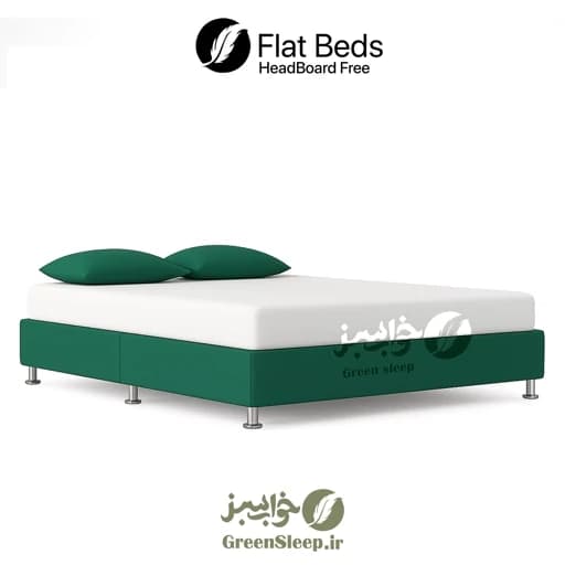 تخت باکس هتلی دو نفره سایز 180 در 2 یک تکه مبلمان فرنا مدل 1144686