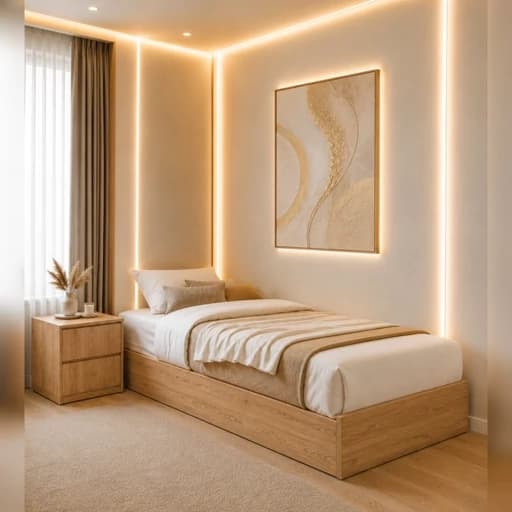 تخت خواب یکنفره مدل B70 سایز 200 در 90 سانتیمتر مبلمان فرنا مدل 1144680