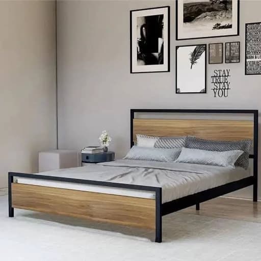 تخت خواب دو نفره مدل دورس/ تخت مدرن مبلمان فرنا مدل 1144675
