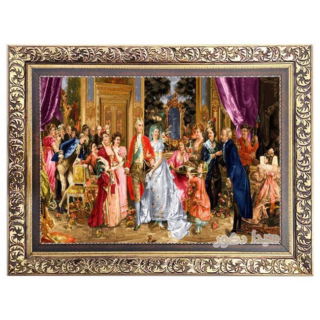 تابلو فرش ماشینی عروسی شاهزاده – 3850