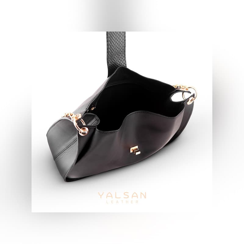 کیف رودوشی زنانه چرم یلسان مدل لنا کد MRV-101-msk — تصویر ۵
