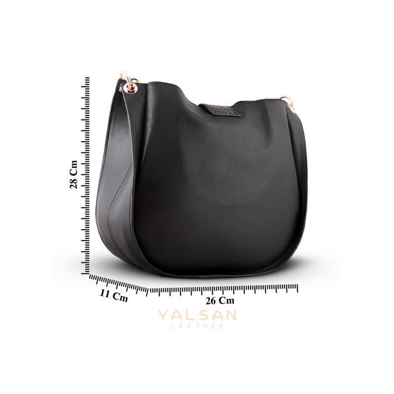 کیف رودوشی زنانه چرم یلسان مدل لنا کد MRV-101-msk — تصویر ۴