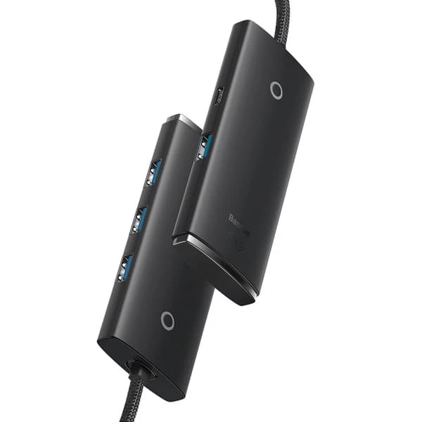 هاب 4 پورت باسئوس مدل Lite Series WKQX03040 طول 1 متر — تصویر ۴