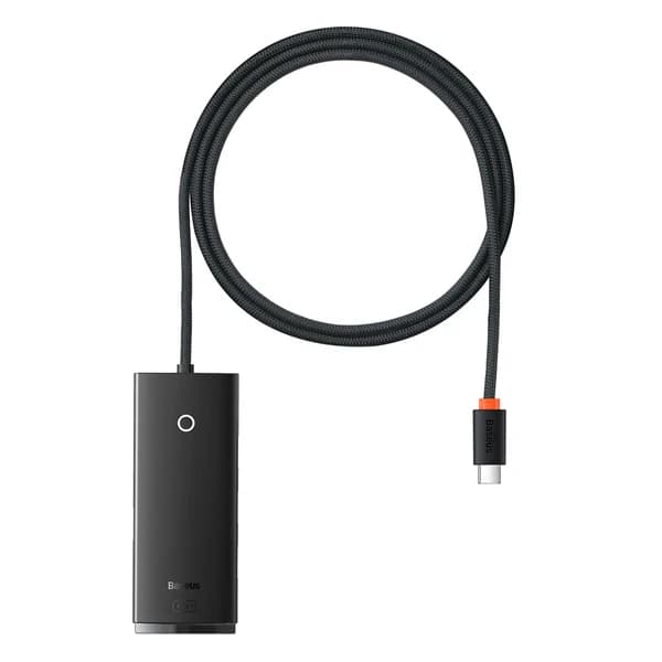هاب 4 پورت باسئوس مدل Lite Series WKQX03040 طول 1 متر