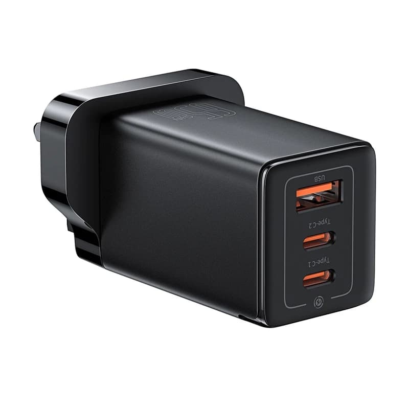 شارژر دیواری 65 وات باسئوس مدل CCGAN65UK به همراه کابل USB-C — تصویر ۳