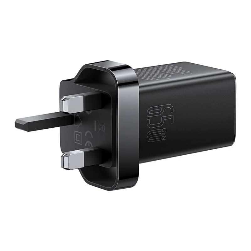 شارژر دیواری 65 وات باسئوس مدل CCGAN65UK به همراه کابل USB-C — تصویر ۴