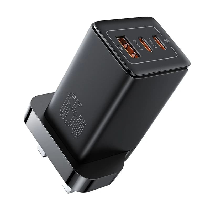 شارژر دیواری 65 وات باسئوس مدل CCGAN65UK به همراه کابل USB-C — تصویر ۲