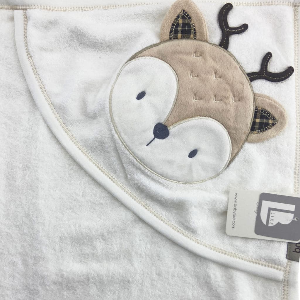 حوله چهارگوش کلاه دار طرح گوزن Baby like — تصویر ۲