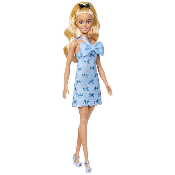 عروسک باربی سری Fashionistas مدل Blue Bows کد HYT93 — تصویر ۶