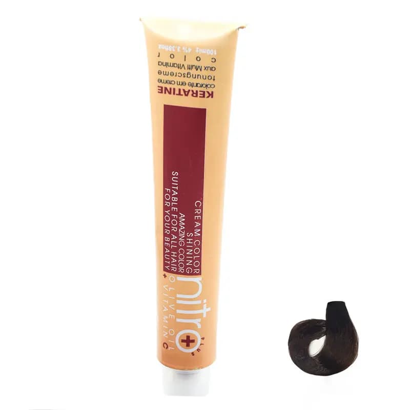 رنگ مو نیترو سری Keratine مدل قهوه ای طلایی روشن شماره 5.5