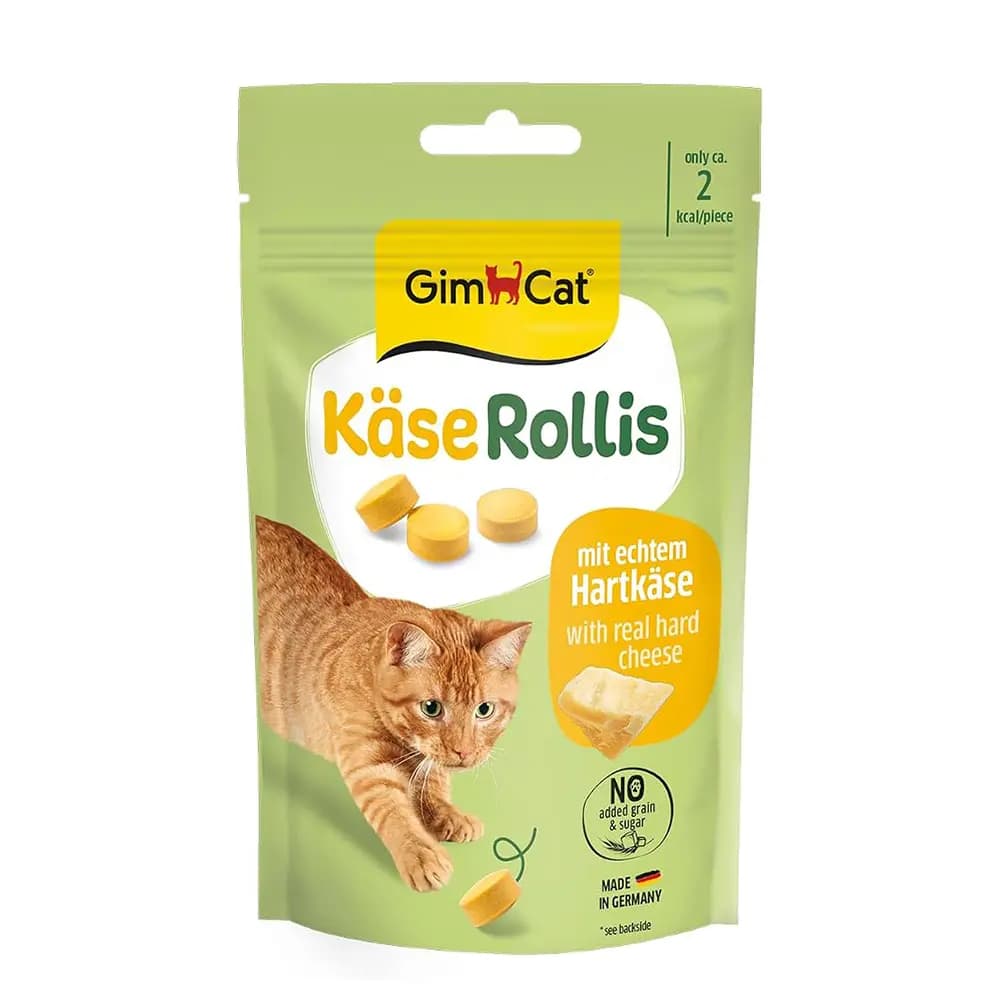 قرص تشویقی گربه با طعم پنیر جیم کت – GimCat Kase Rollis
