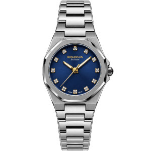 ساعت مچی زنانه رومانسون اکسکلوسیو نگین‌دار کوارتز بند استیل | Romanson Exclusive Quartz Women’s Watch