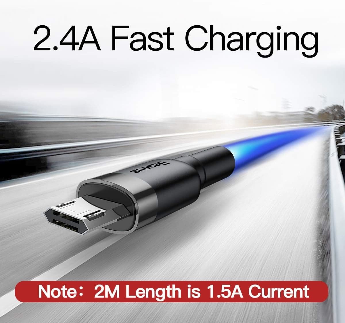 کابل تبدیل USB به micro usb بیسوس مدل CATKLF-BG1 طول 1متر — تصویر ۴
