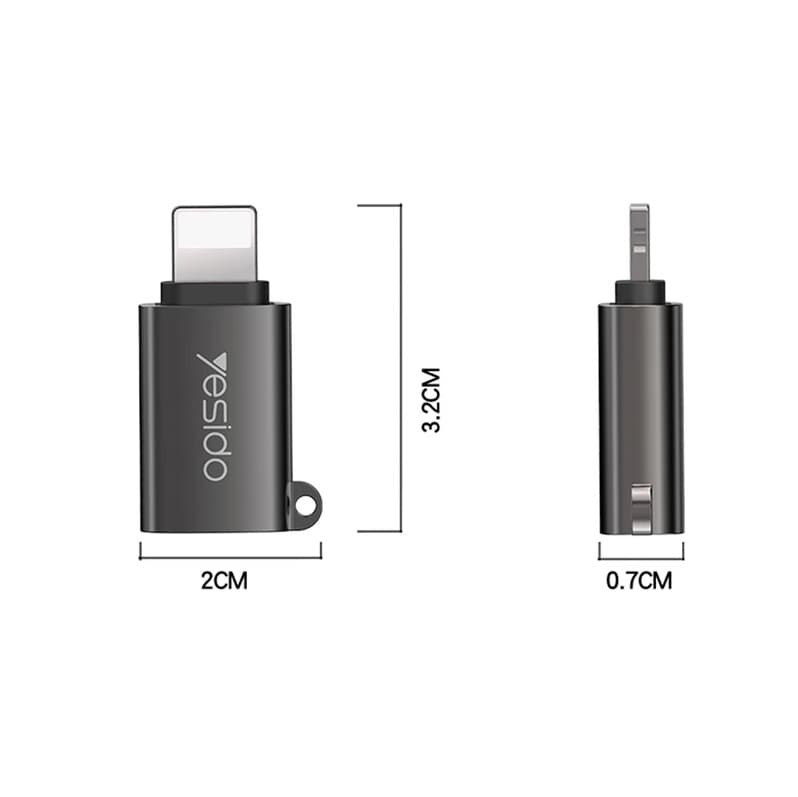 مبدل USB به لایتنینگ یسیدو مدل gs14 — تصویر ۳
