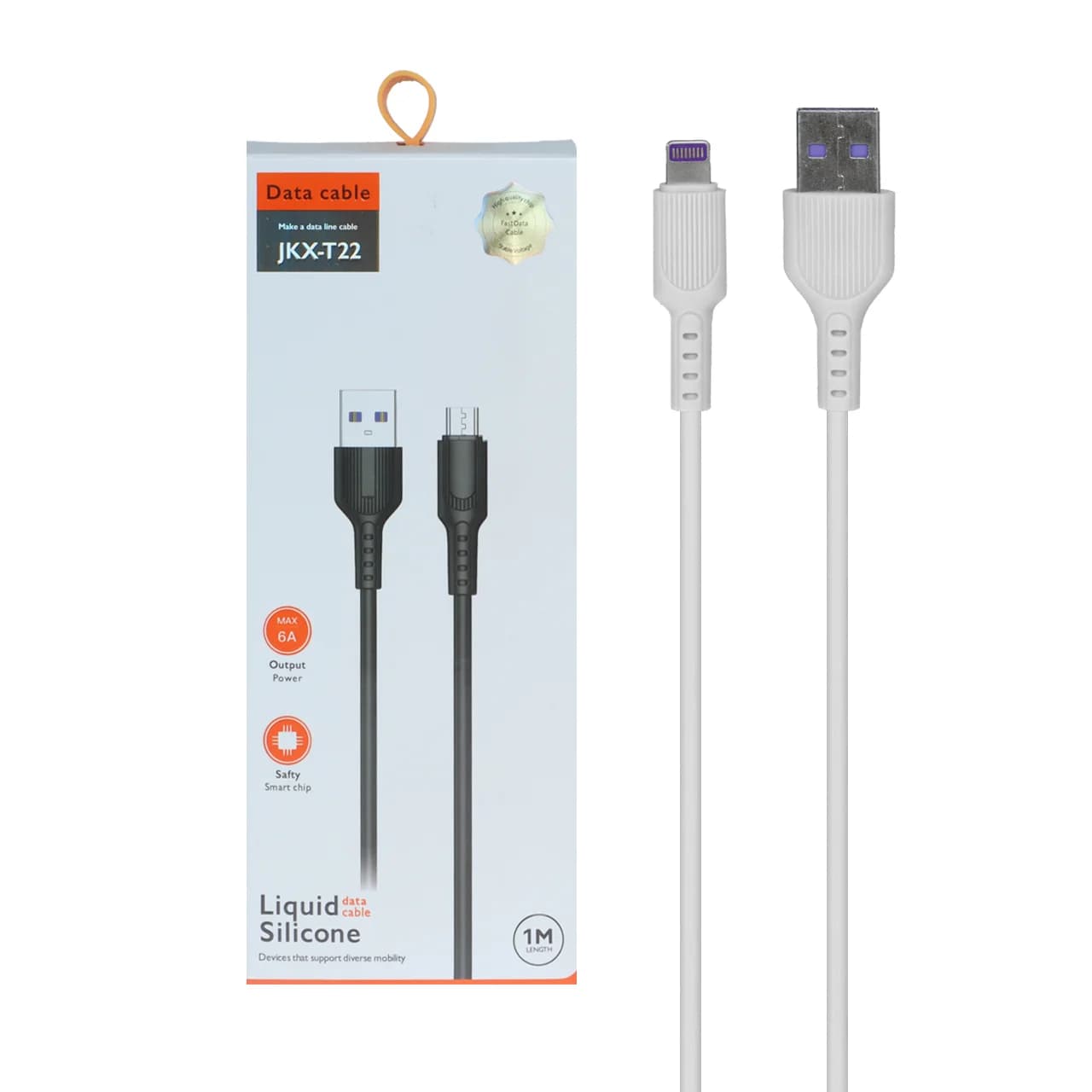 کابل شارژ فست آیفون مدل JKX-T22 – سفید – AZR (گارانتی شش ماهه AZR)