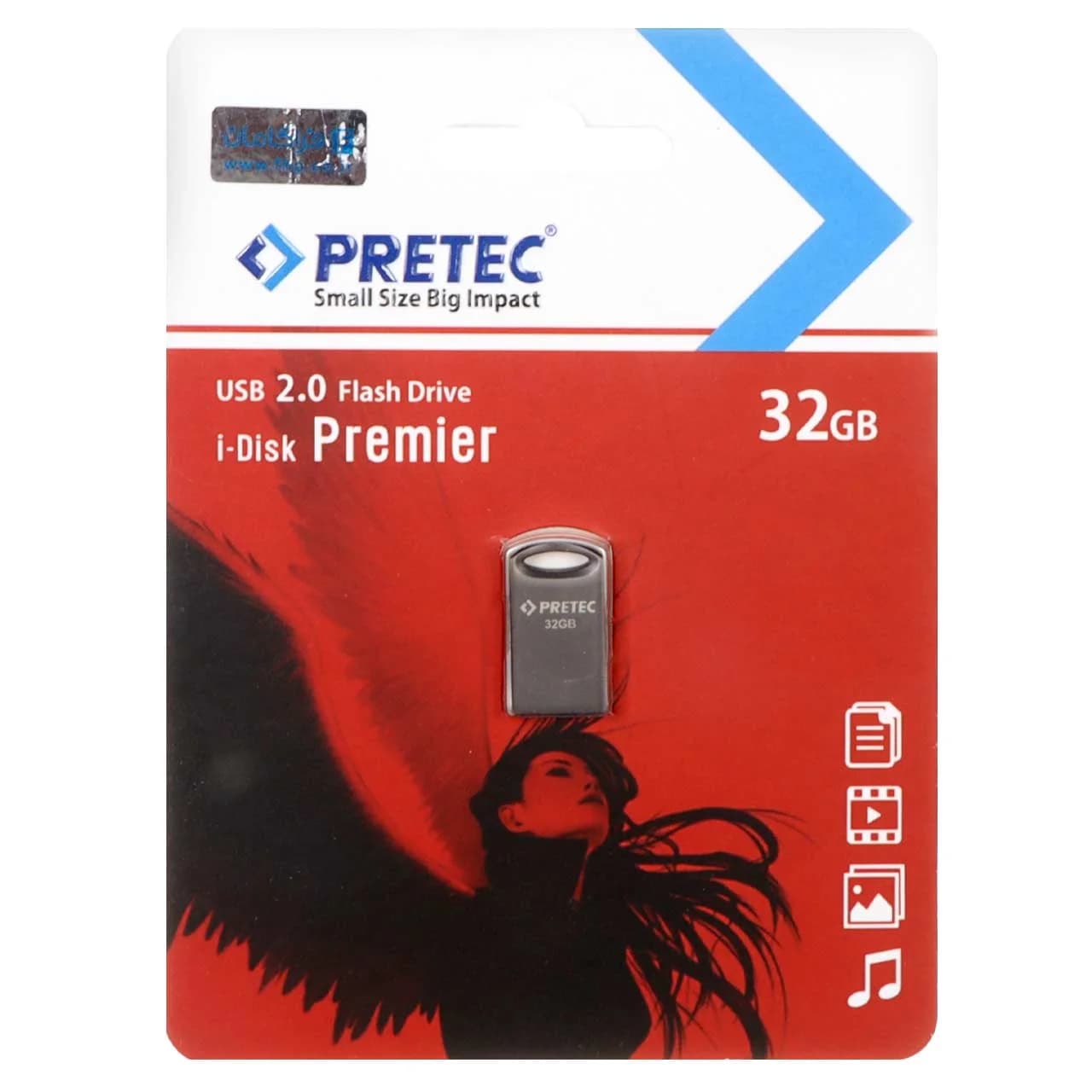 Pretec Premier USB 2.0 Flash Memory – 32GB – مشکی (گارانتی فراگامان)