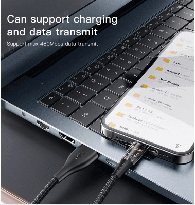 کابل USB به لایتنینگ یسیدو مدل CA104 طول 1.2 متر — تصویر ۳