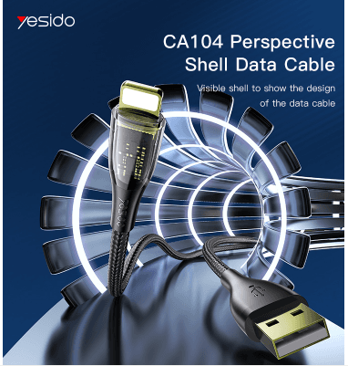 کابل USB به لایتنینگ یسیدو مدل CA104 طول 1.2 متر — تصویر ۲