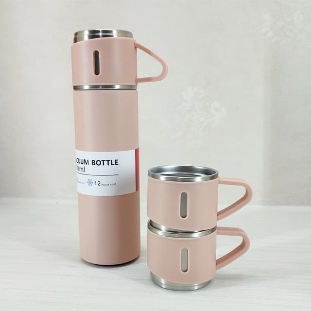 فلاسک کادویی Vacuum flask set گنجایش 0.5 لیتر به همراه 3 عدد لیوان — تصویر ۶