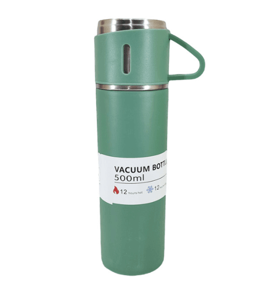 فلاسک کادویی Vacuum flask set گنجایش 0.5 لیتر به همراه 3 عدد لیوان — تصویر ۴